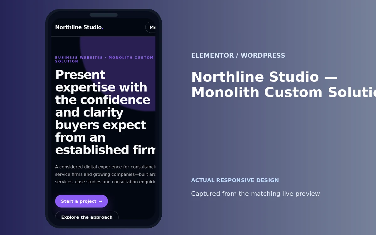 Northline Studio — Monolith Custom Solution screenshot 4