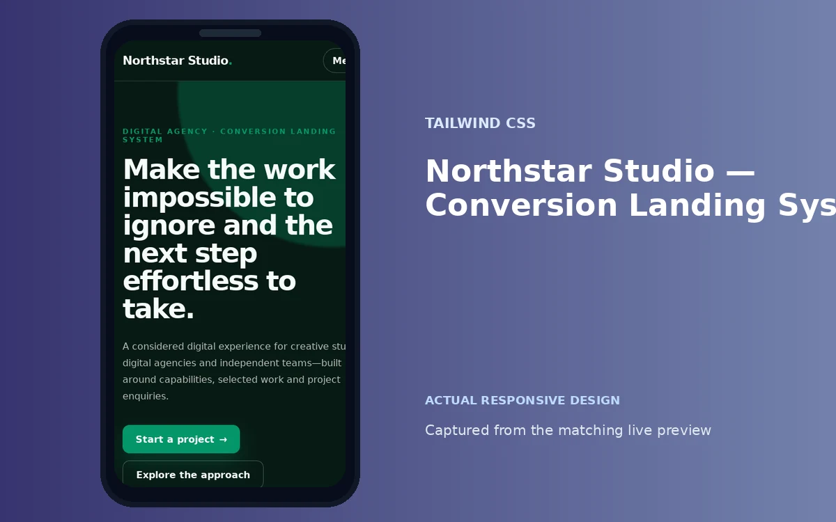 Northstar Studio — Conversion Landing System screenshot 4