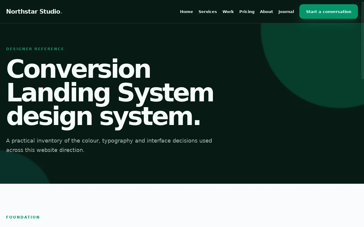 Northstar Studio — Conversion Landing System screenshot 3