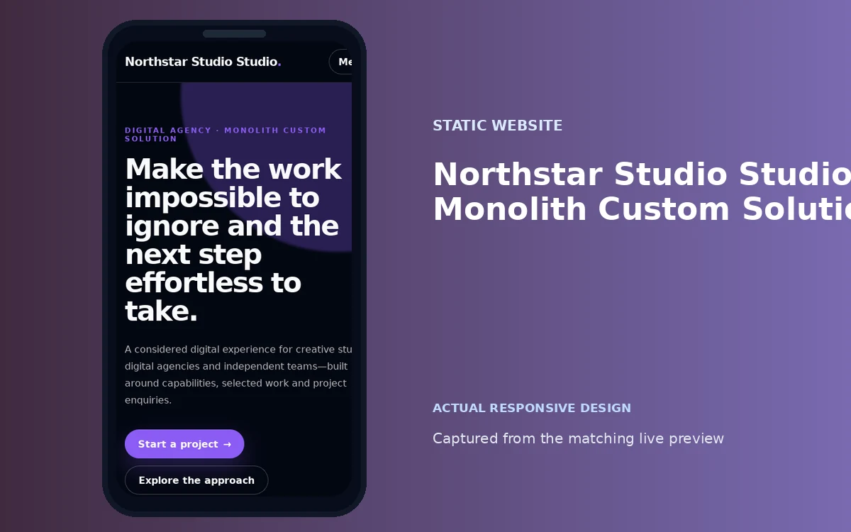 Northstar Studio Studio — Monolith Custom Solution screenshot 4