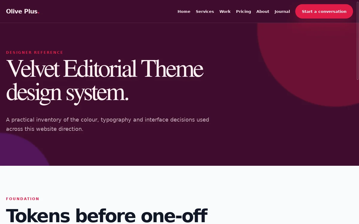 Olive Plus — Velvet Editorial Theme screenshot 3