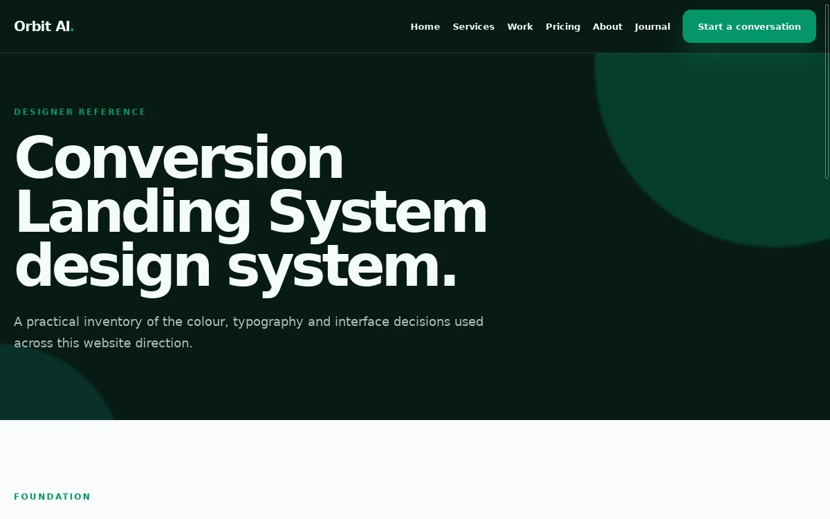 Orbit AI — Conversion Landing System screenshot 3