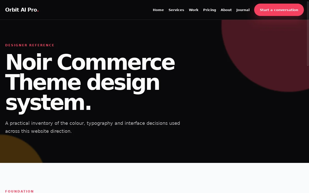 Orbit AI Pro — Noir Commerce Theme screenshot 3
