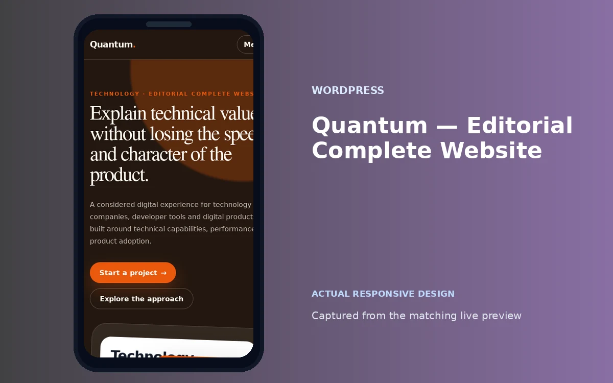 Quantum — Editorial Complete Website screenshot 4