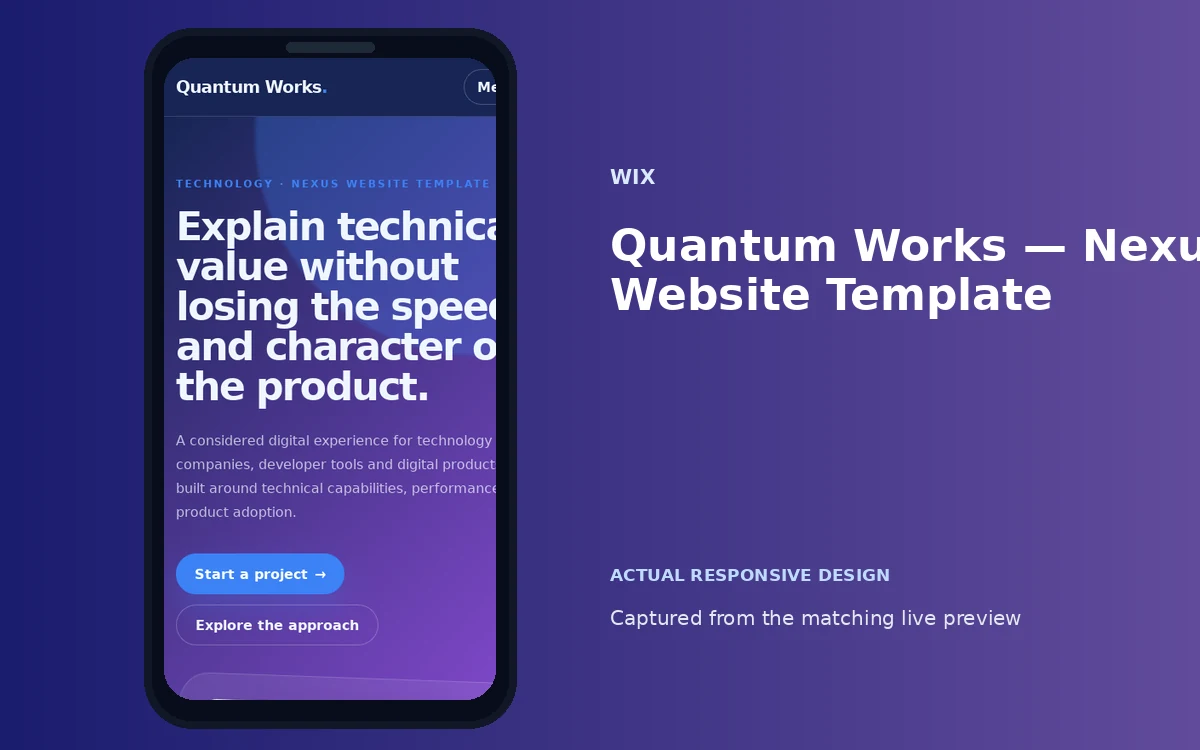 Quantum Works — Nexus Website Template screenshot 4