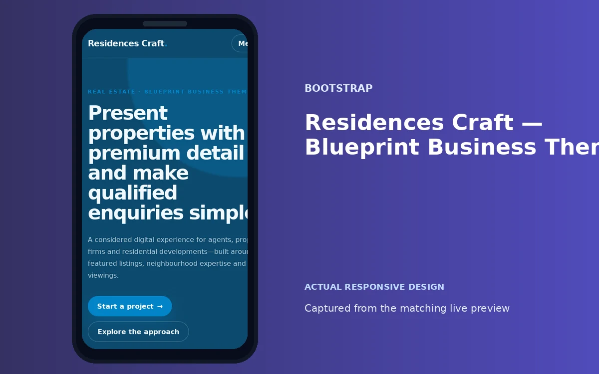 Residences Craft — Blueprint Business Theme screenshot 4
