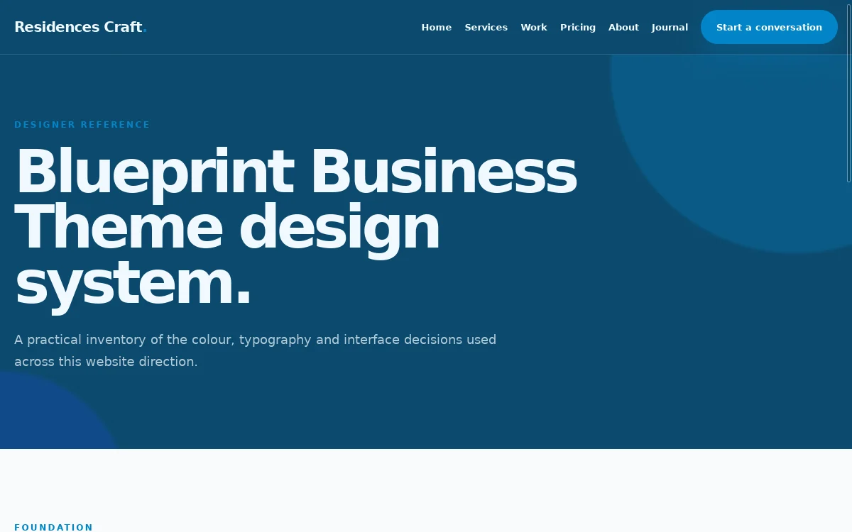 Residences Craft — Blueprint Business Theme screenshot 3