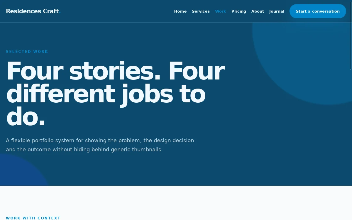Residences Craft — Blueprint Business Theme screenshot 2