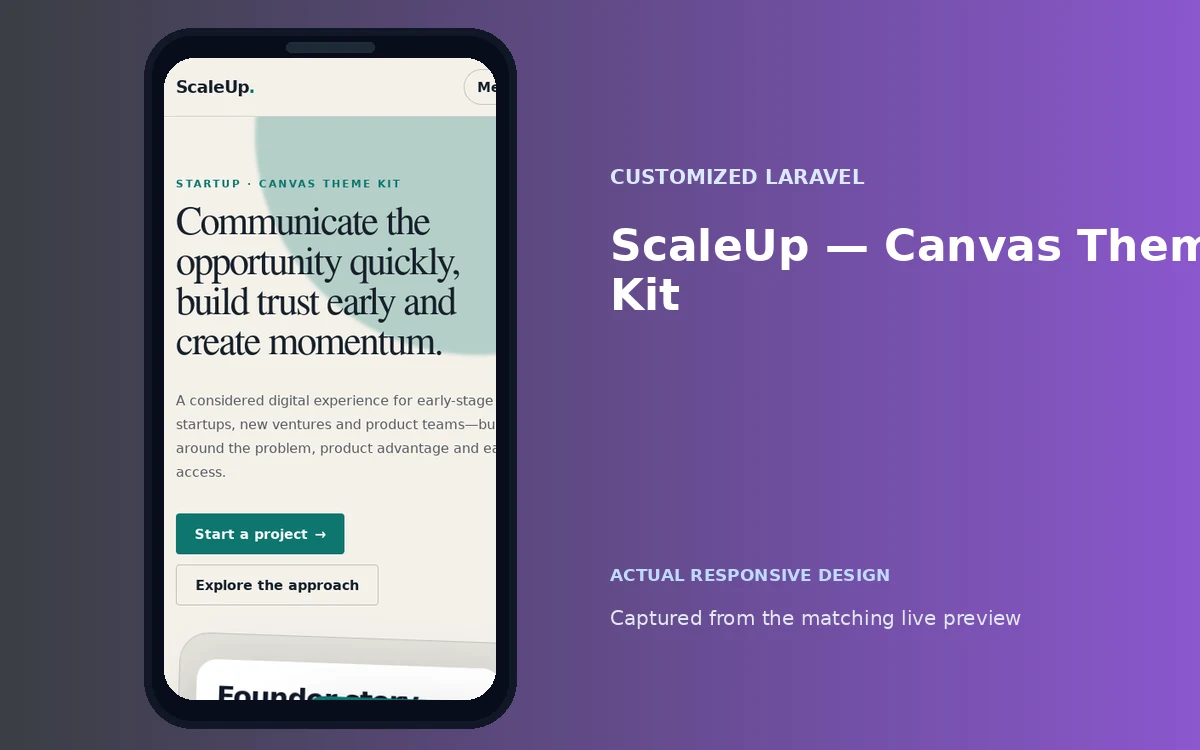 ScaleUp — Canvas Theme Kit screenshot 4