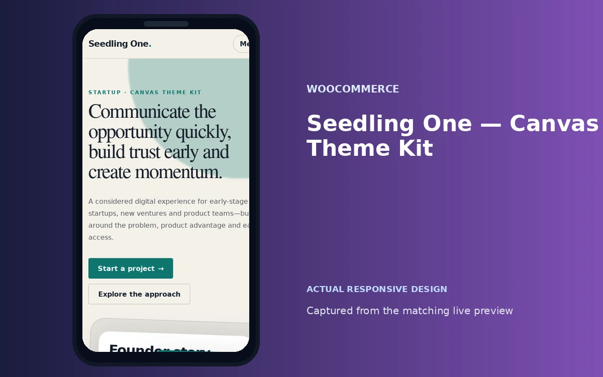 Seedling One — Canvas Theme Kit screenshot 4