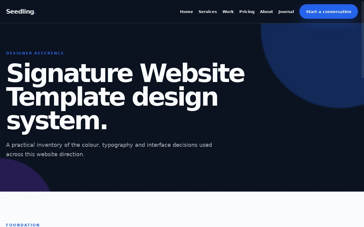 Seedling — Signature Website Template screenshot 3