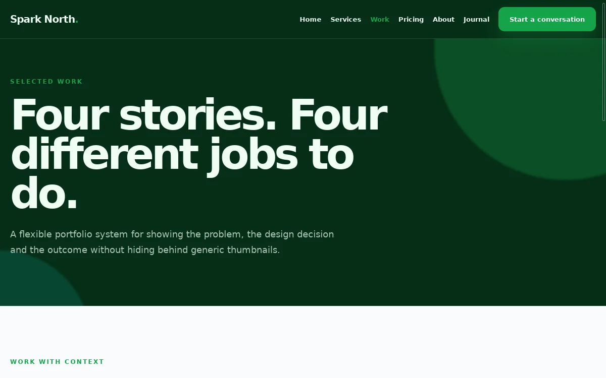 Spark North — Kinetic Marketing Theme screenshot 2