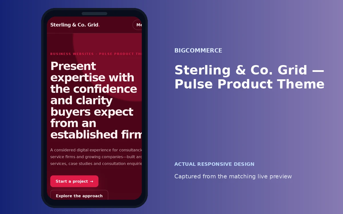 Sterling & Co. Grid — Pulse Product Theme screenshot 4