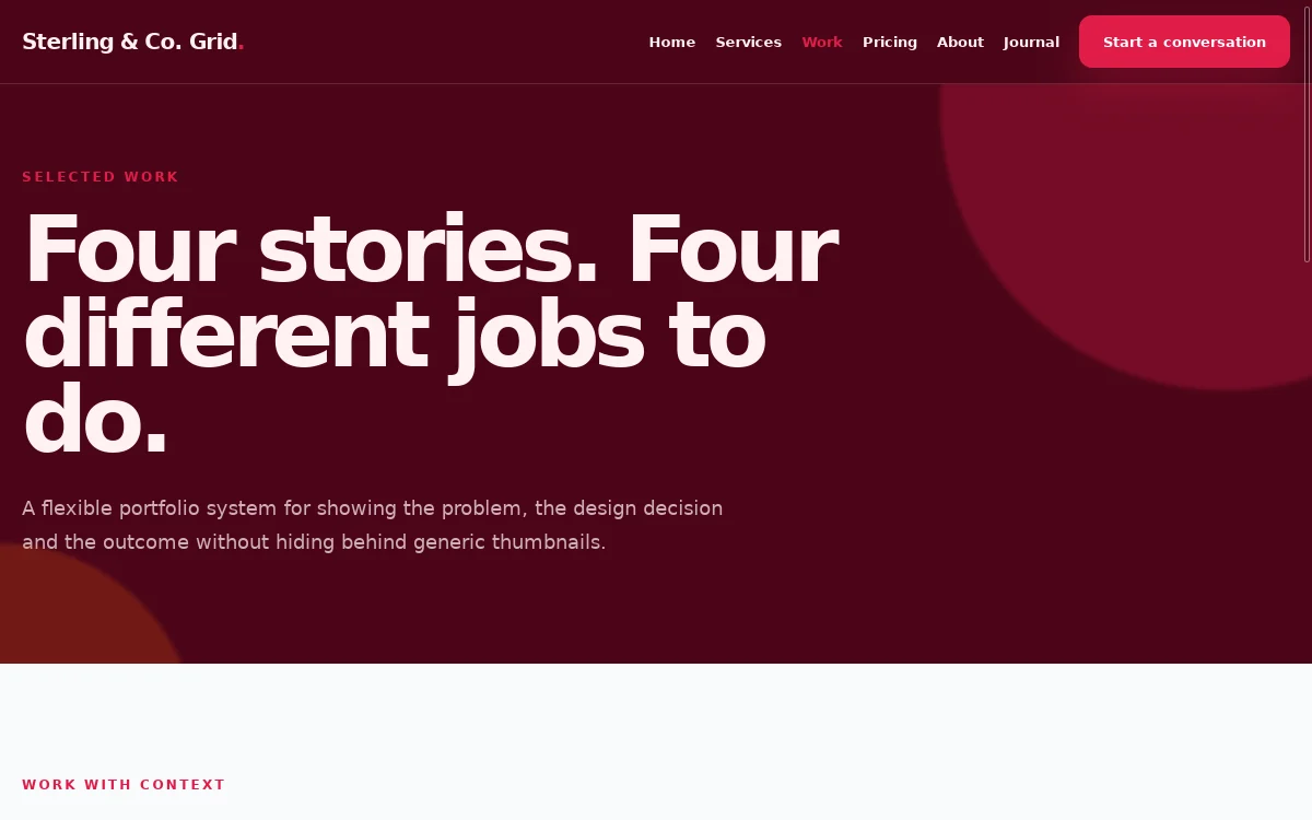 Sterling & Co. Grid — Pulse Product Theme screenshot 2