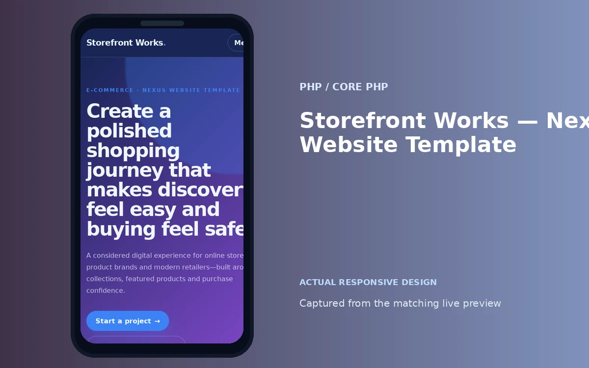 Storefront Works — Nexus Website Template screenshot 4
