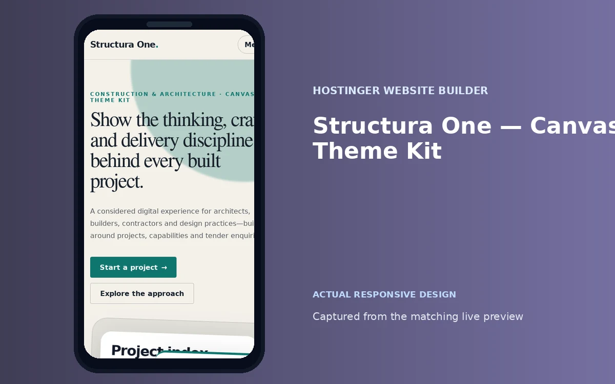 Structura One — Canvas Theme Kit screenshot 4