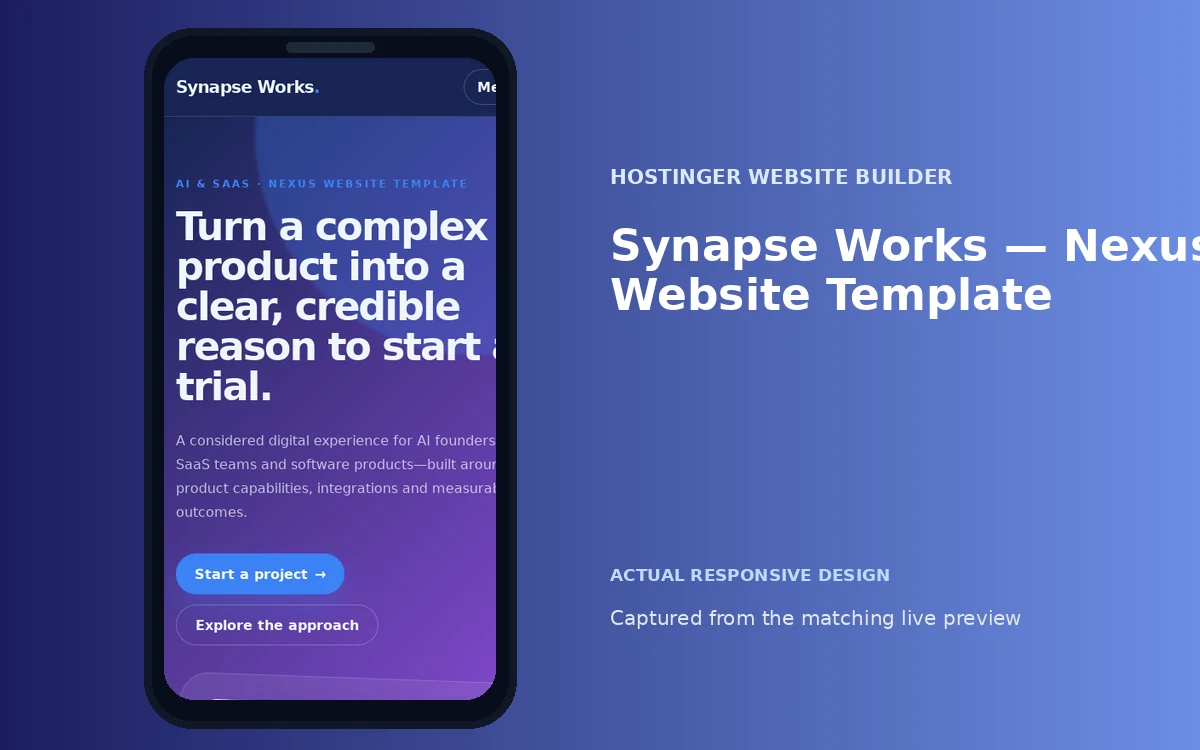 Synapse Works — Nexus Website Template screenshot 4