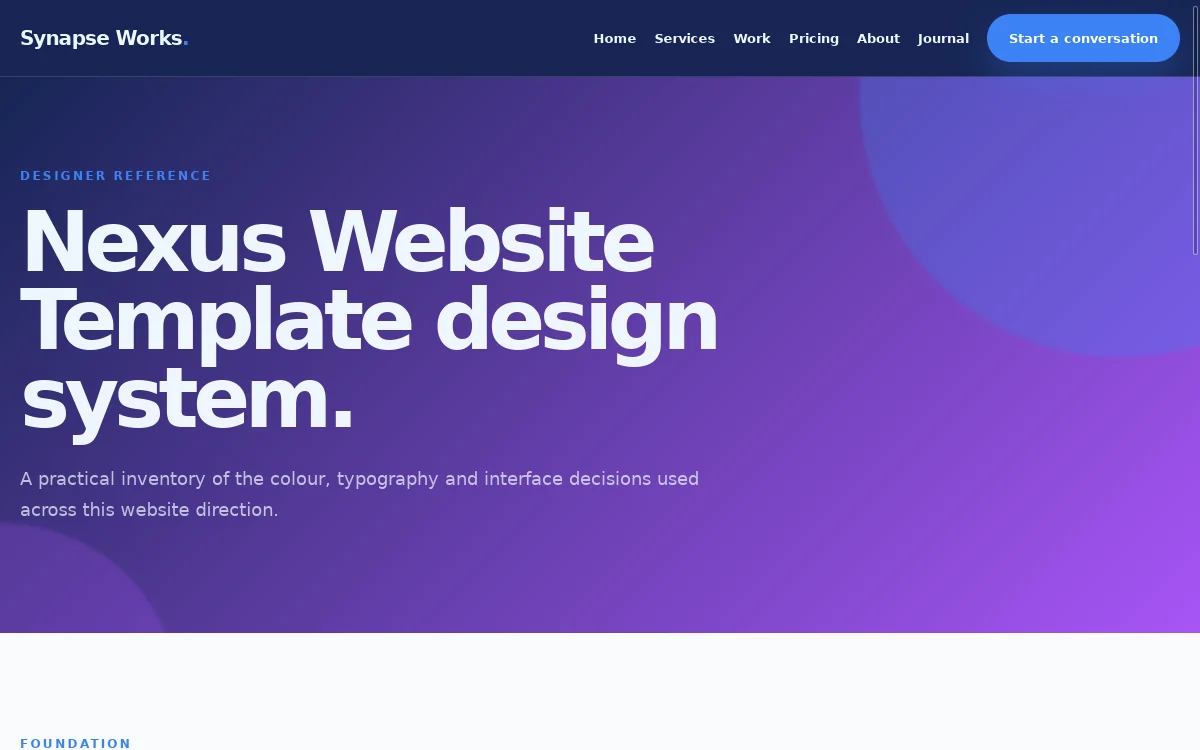 Synapse Works — Nexus Website Template screenshot 3