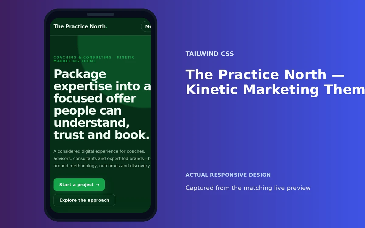 The Practice North — Kinetic Marketing Theme screenshot 4