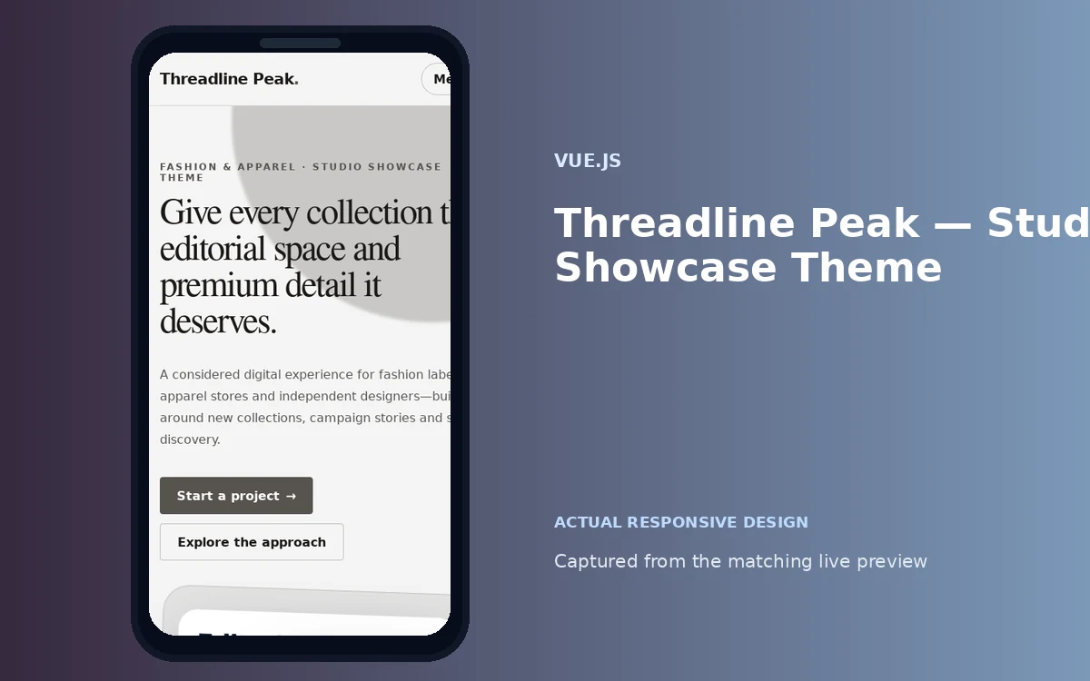 Threadline Peak — Studio Showcase Theme screenshot 4