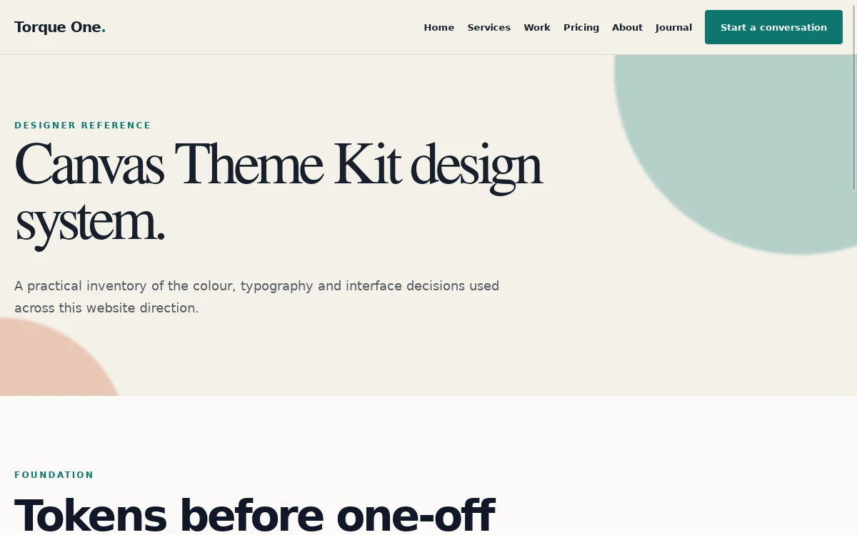 Torque One — Canvas Theme Kit screenshot 3