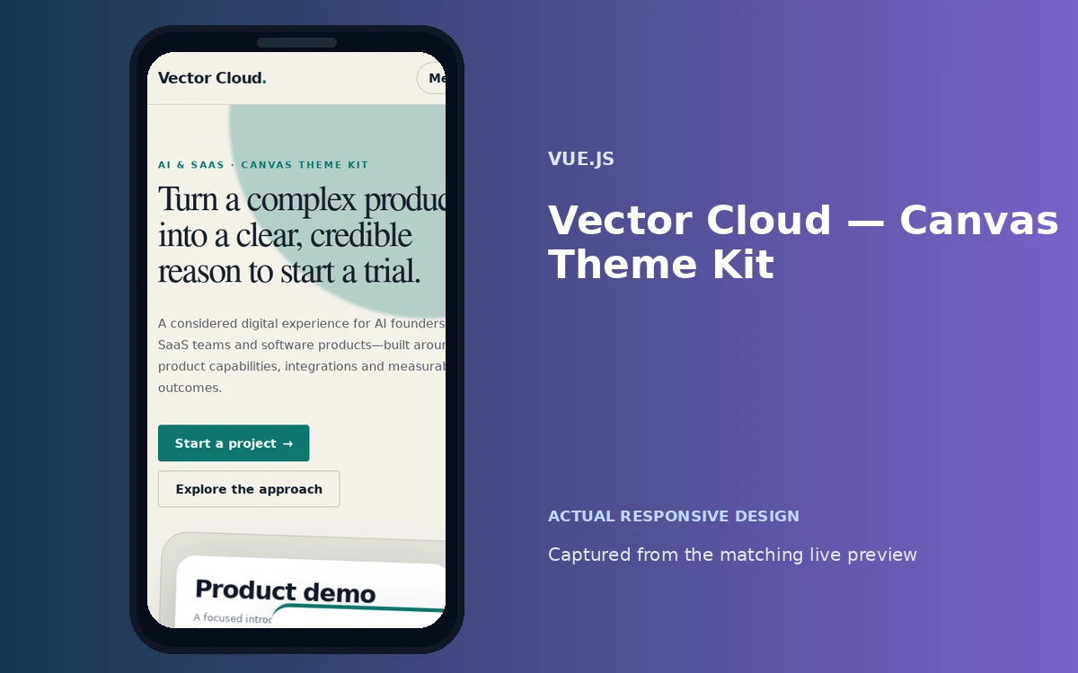 Vector Cloud — Canvas Theme Kit screenshot 4