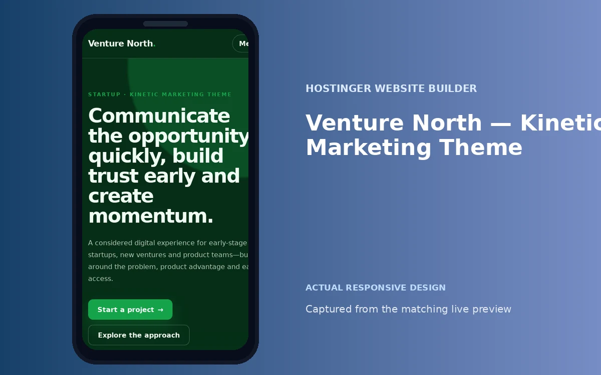 Venture North — Kinetic Marketing Theme screenshot 4